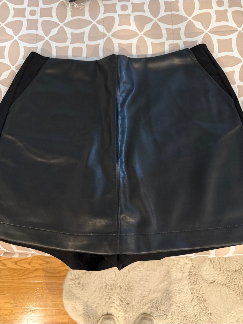 Cabi- Black Faux Leather Mini Skirt -  (Brand Unspecified)